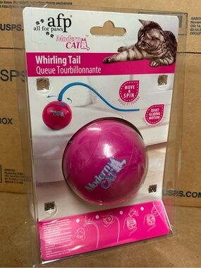 Modern Cat Interactive Whirling Tail Ball Toy – Batteries Included